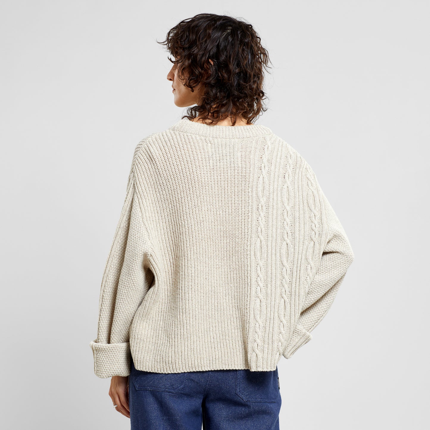 sweater ludvika, peral white, damen - dedicated