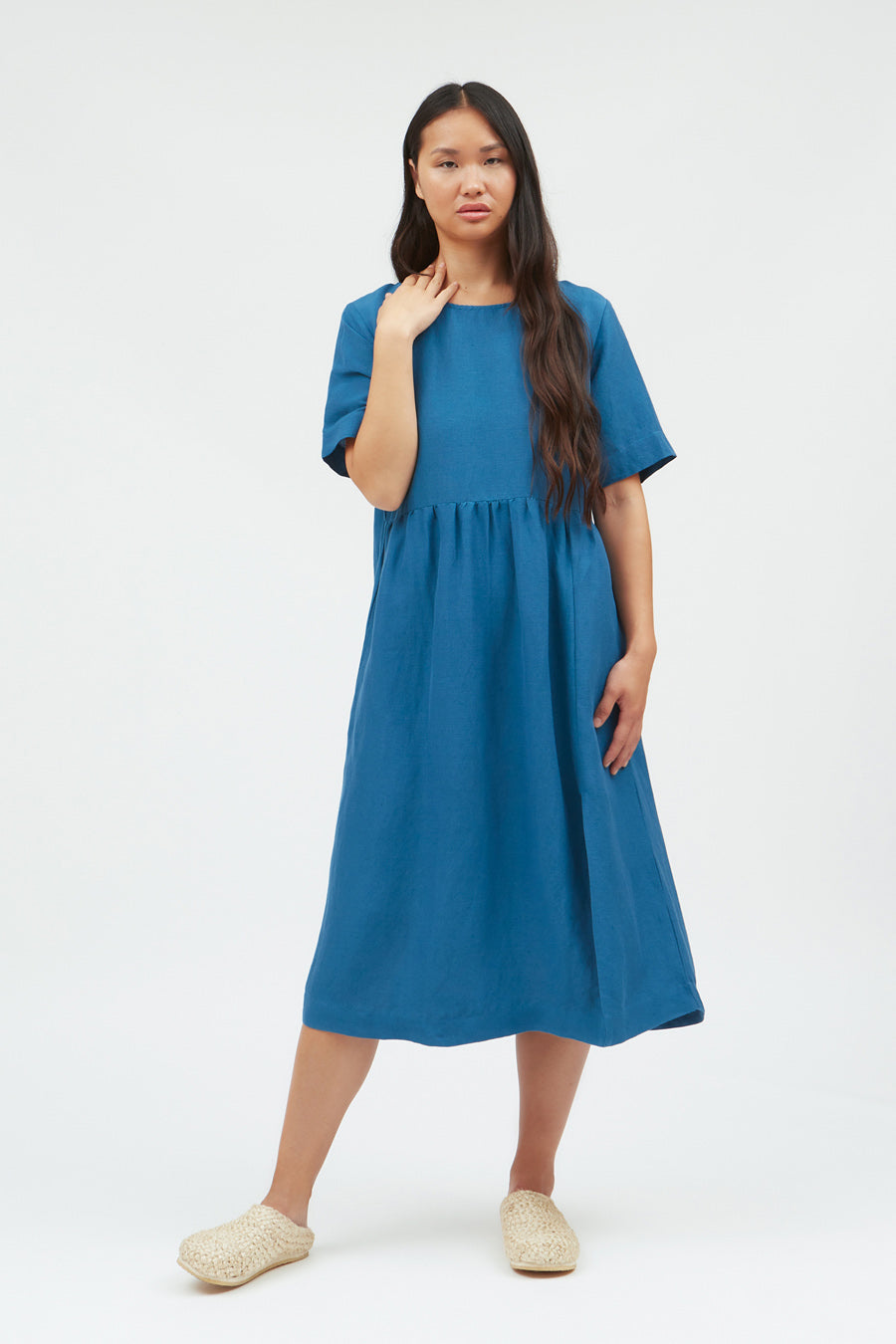 murat dress blue, damen - suite13lab