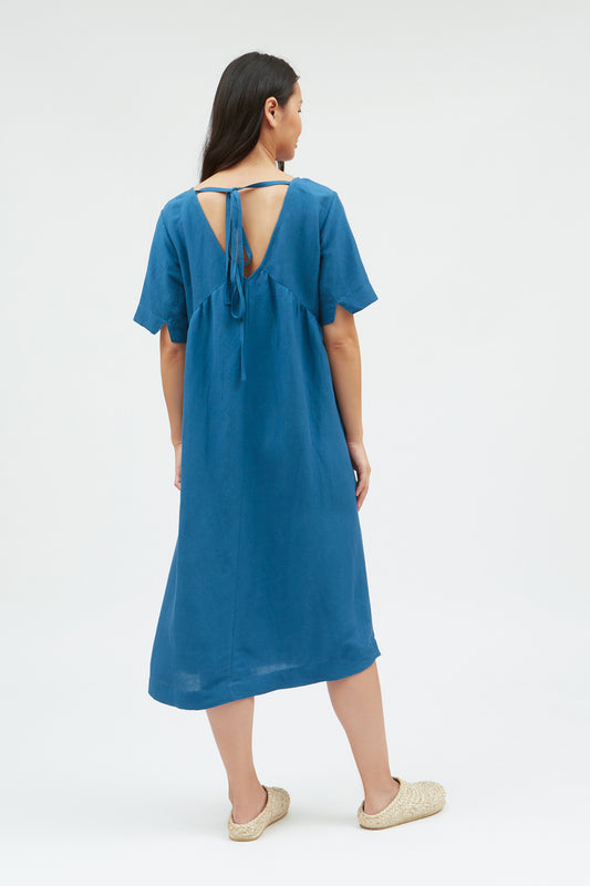 murat dress blue, damen - suite13lab