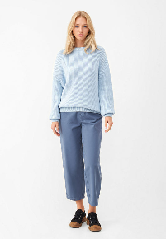 gbaria knit sweater, ice blue, damen - givn