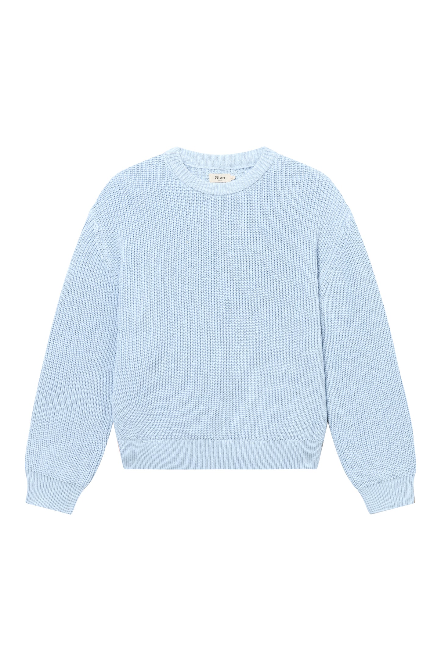gbaria knit sweater, ice blue, damen - givn