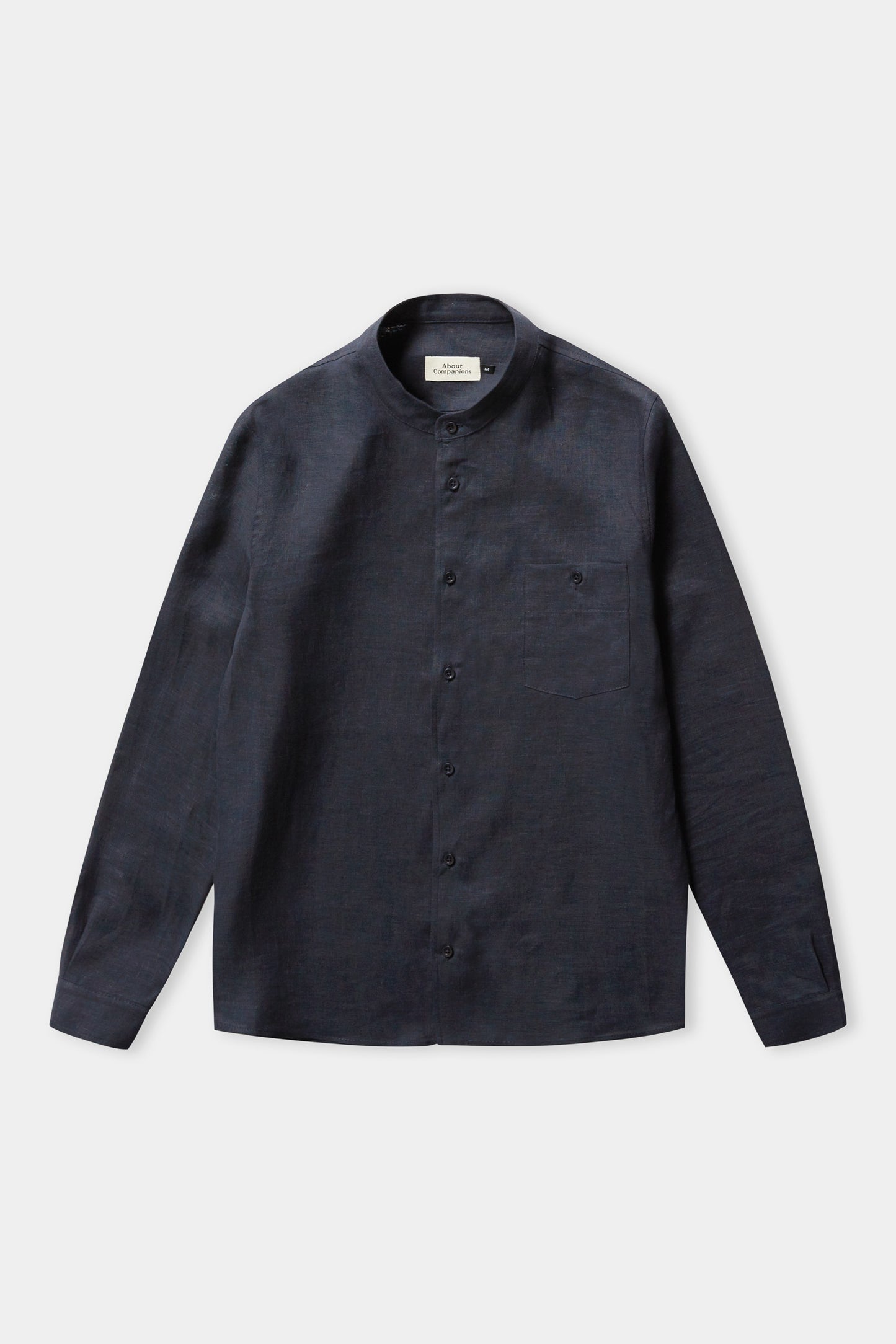 shirt nathan, navy pure linen, herren - about companions