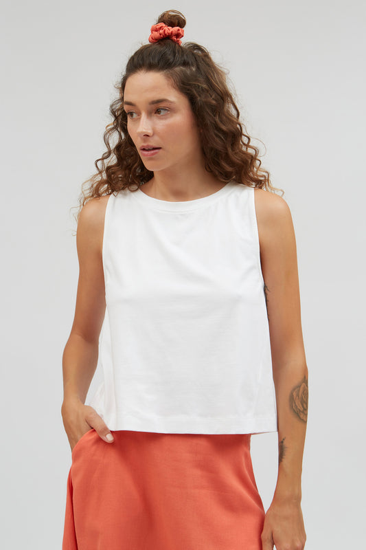 sil top, white, damen - suite 13 lab