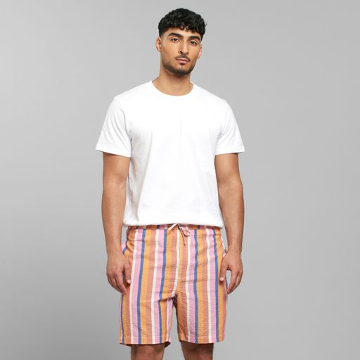 shorts vejle stripe multi color, herren - dedicated