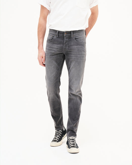 jeans jim, regular slim, stone grey, eher herren - kuyichi
