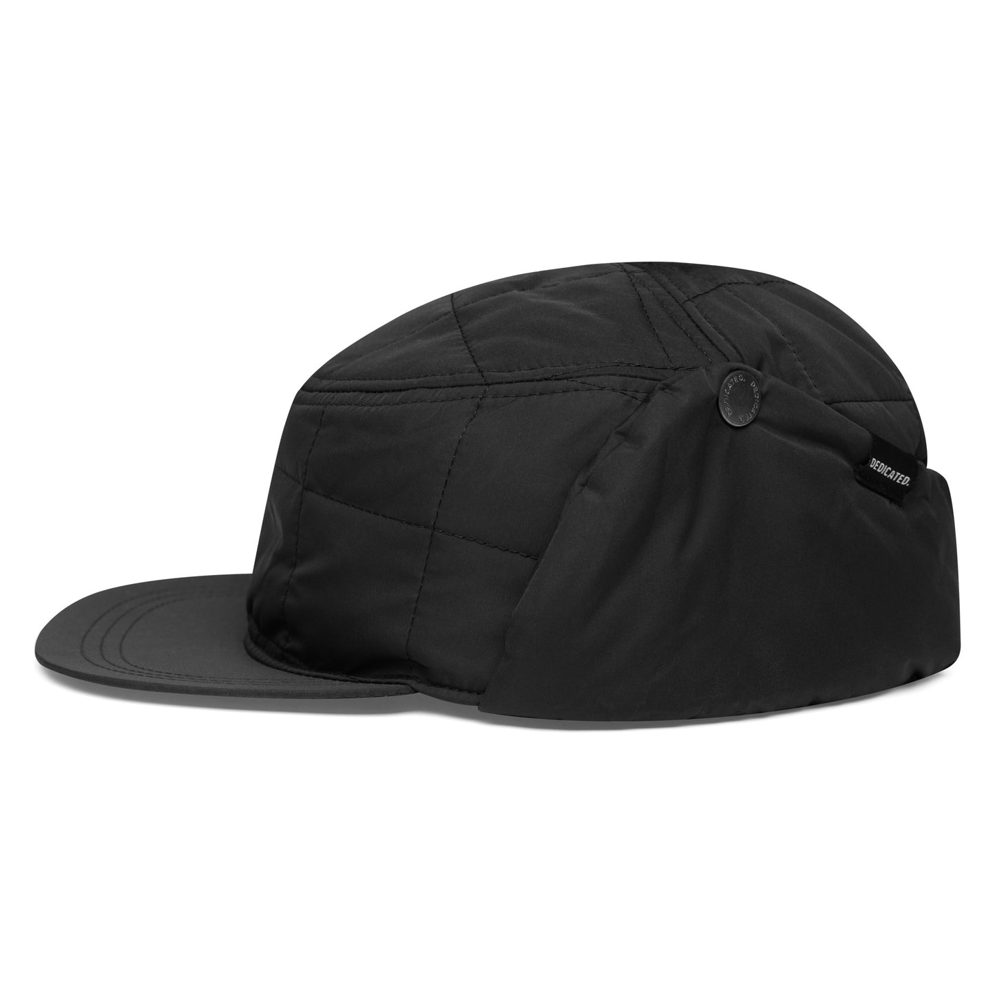 earflap cap jokkmokk, black - dedicated