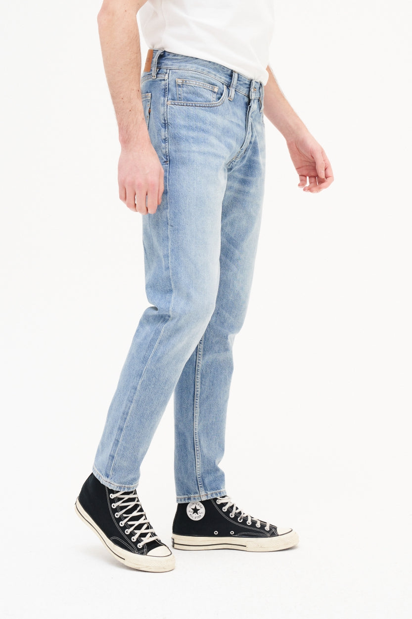 tapered jeans codie, aged indigo, herren - kuyichi
