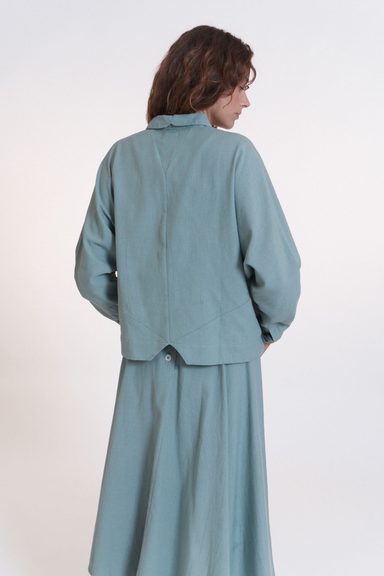 marla shirt, faded green - suite 13