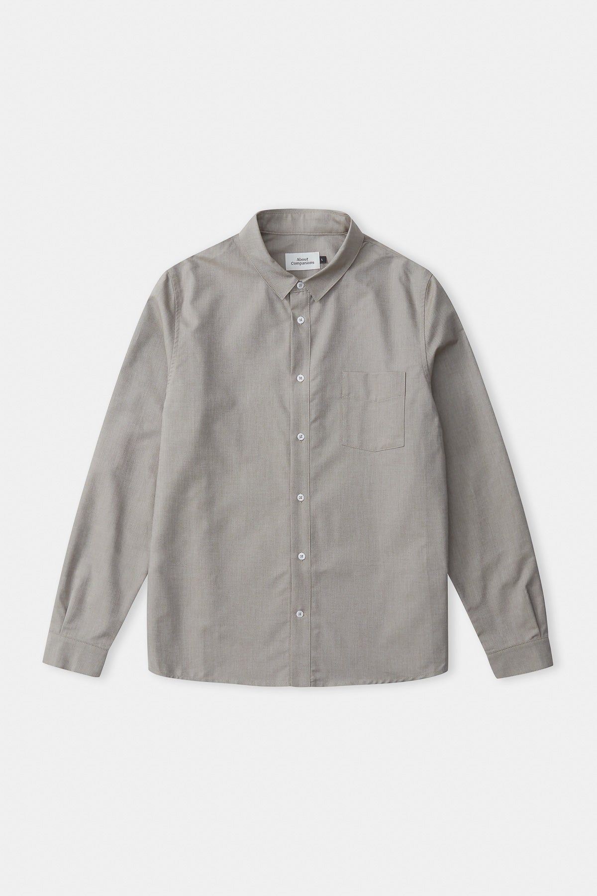 simon oxford shirt, dusty olive, herren - about companions
