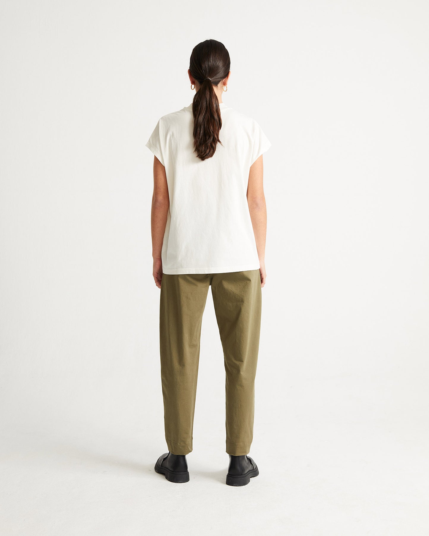 volta t-shirt, basic weiss, damen - thinking mu